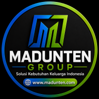 Logo resmi MADUNTEN GROUP, perusahaan yang menghadirkan solusi kebutuhan keluarga Indonesia melalui MADUNTEN Resto, Catering, Mart, dan Gold.
